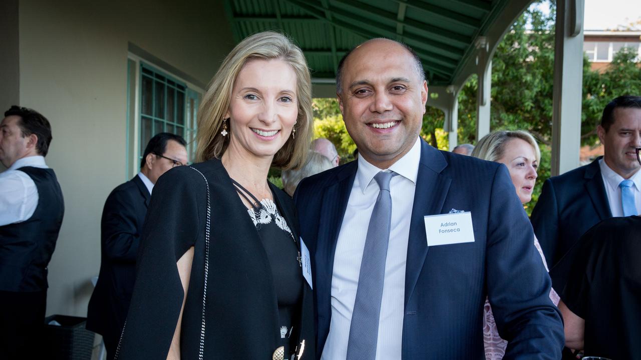 Nancy Reardon Fonseca and Adrian Fonseca at a NSW Kids in Need Cocktail Party at Kirribilli House. Image: Ryan Osland.