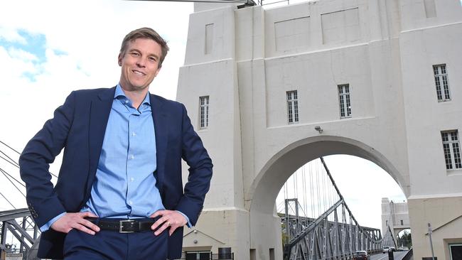 LNP's new candidate for Ryan, Cr Julian Simmonds. Picture: AAP image, John Gass