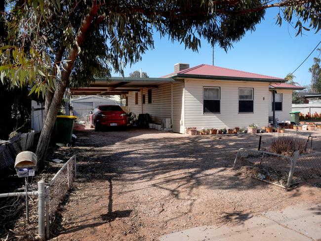 The Port Augusta home where Tegan Fredericks lived with her mum. Major crime and police are investigating if Tegan’s death was caused by criminal neglect. Picture: Dean Martin