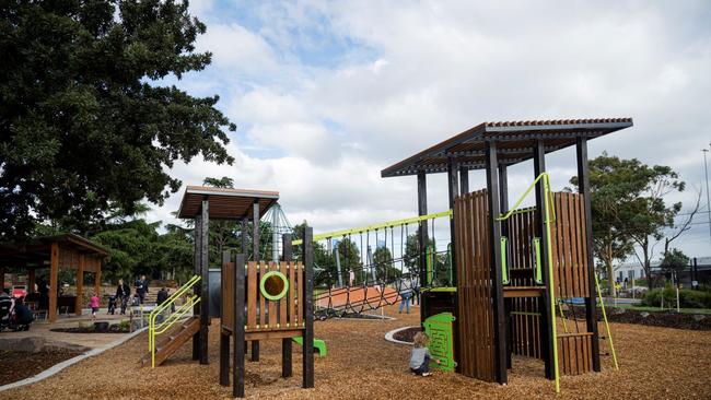 A playground at the Donald McLean Reserve has been shut down after asbestos was discovered by a local parent. Picture: Hobson Bay City Council