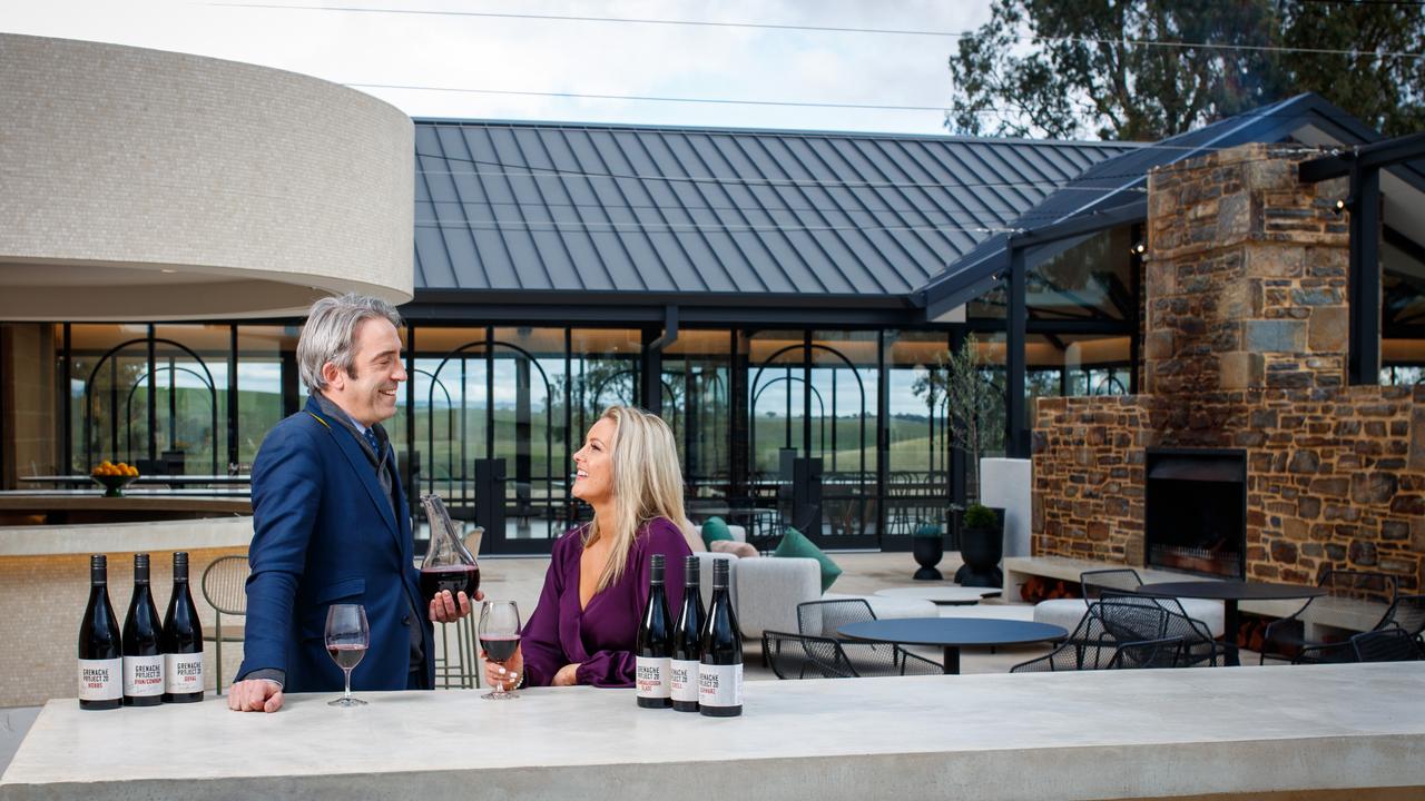 Max Mason with Claire Petersen at Kingsford The Barossa. Picture: Matt Turner.