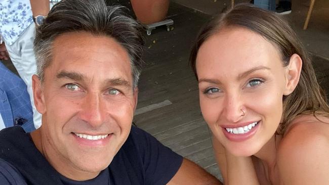 Jamie Durie and his fiance model and singer Ameka Jane. Instagram