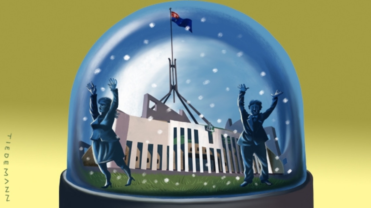 Politicians inside the Canberra bubble. John Tiedemann