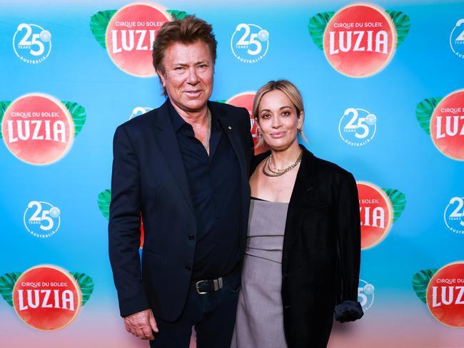 Richard Wilkins and Mia Hawkswell attend the Sydney premiere of LUZIA by Cirque du Solei. Picture: Hanna Lassen/Getty Images