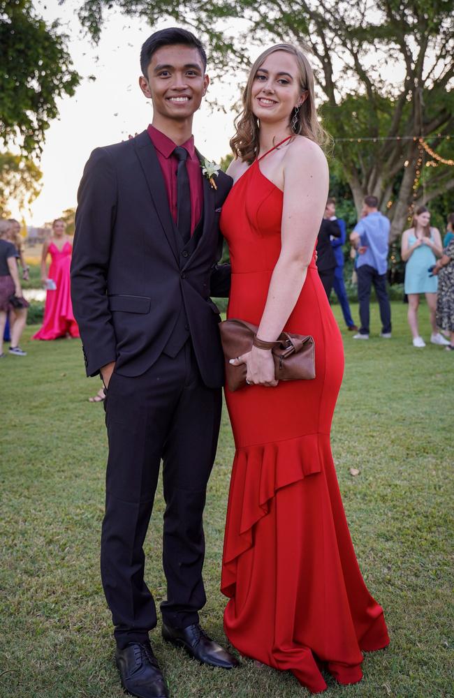 Joseph Garcia and Alba Rowlands at the Mackay North State High School formal at Windmill Function Centre, November 19, 2021. Picture: Heidi Petith