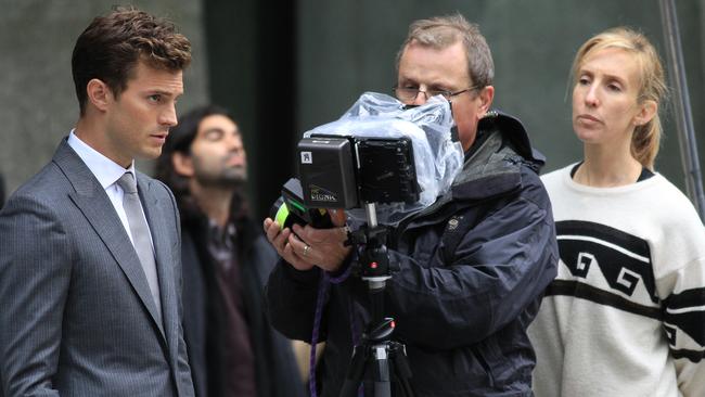 Jamie Dornan and Fifty Shades Director Sam Taylor-Johnson.