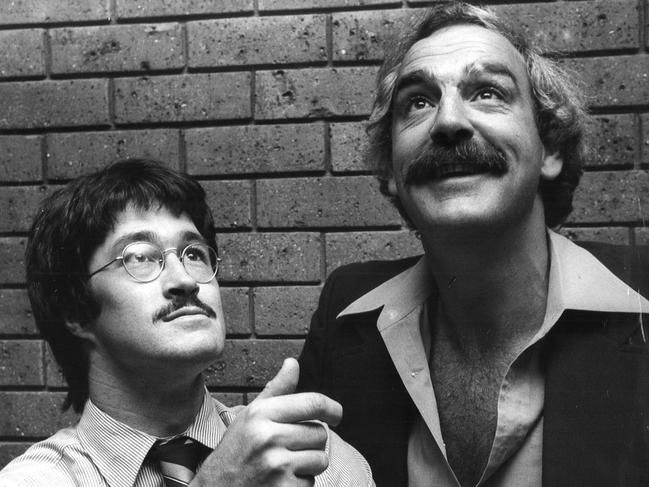 You had to have a moustache to play for Carlton in the early 1980s, as Mike Fitzpatrick and Peter Jones demonstrate.