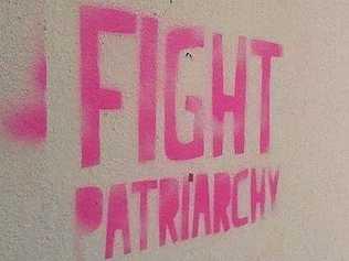 Graffiti spruiking fighting the patriarchy. Picture: WIkipedia Commons