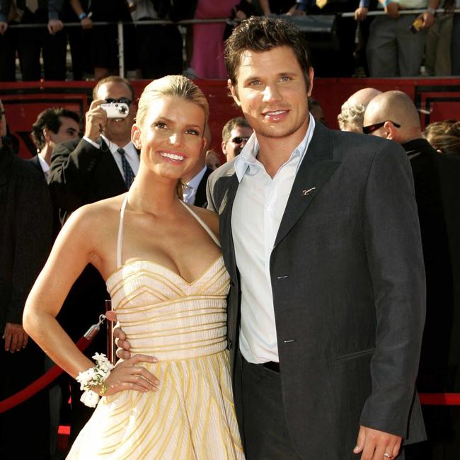 Jessica Simpson with ex-husband Nick Lachey.