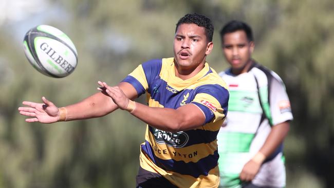 Action pictures from Gold Coast Eagles v PBC Alleygators Rugby Union Trial Match. Photograph : Jason O'Brien