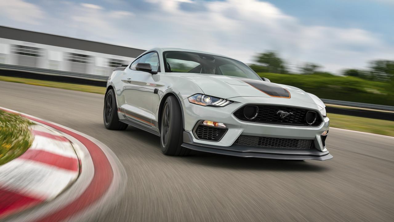 The Mach 1 is pitched as a track-ready Mustang.