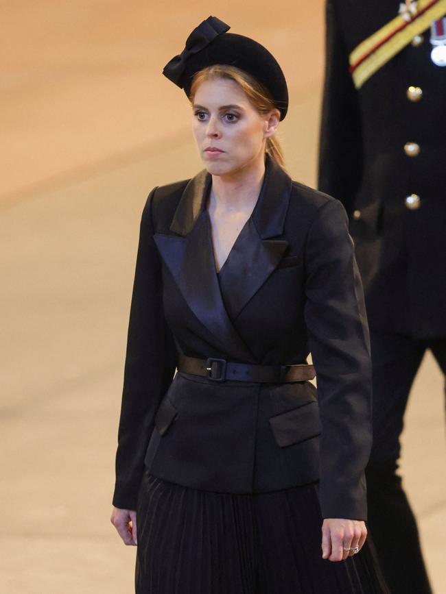 Princess Beatrice also at the vigil. Picture: Chris Jackson/AFP