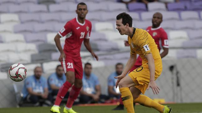 Australia's midfielder Robbie Kruse has been benched. Picture: AP