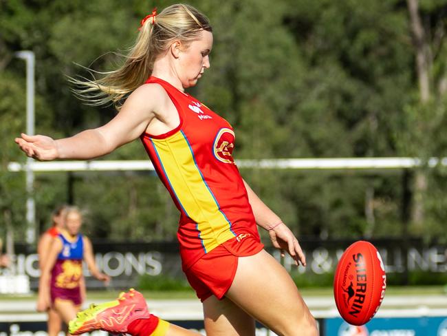 Gold Coast Suns under-16 women's development player Maddie Campbell. Picture: Ben Grimes.