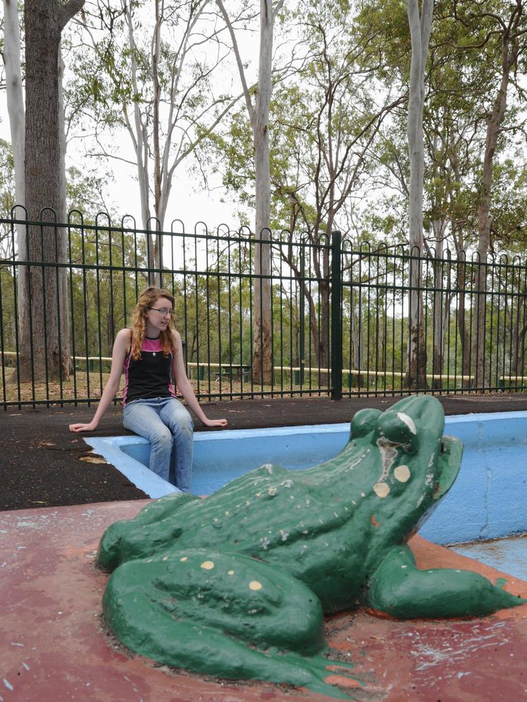 Megan Baxter has fond childhood memories of swimming in the frog pool. Photo: Robyne Cuerel