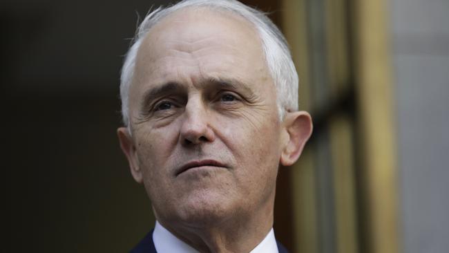 Malcolm Turnbull gives a press conference after vacating the Liberal Party leadership, and the party voting for Scott Morrison as their new leader, and new Australian Prime Minister. Picture by Sean Davey.