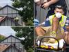 Tradie falls off roof in alleged construction site brawl