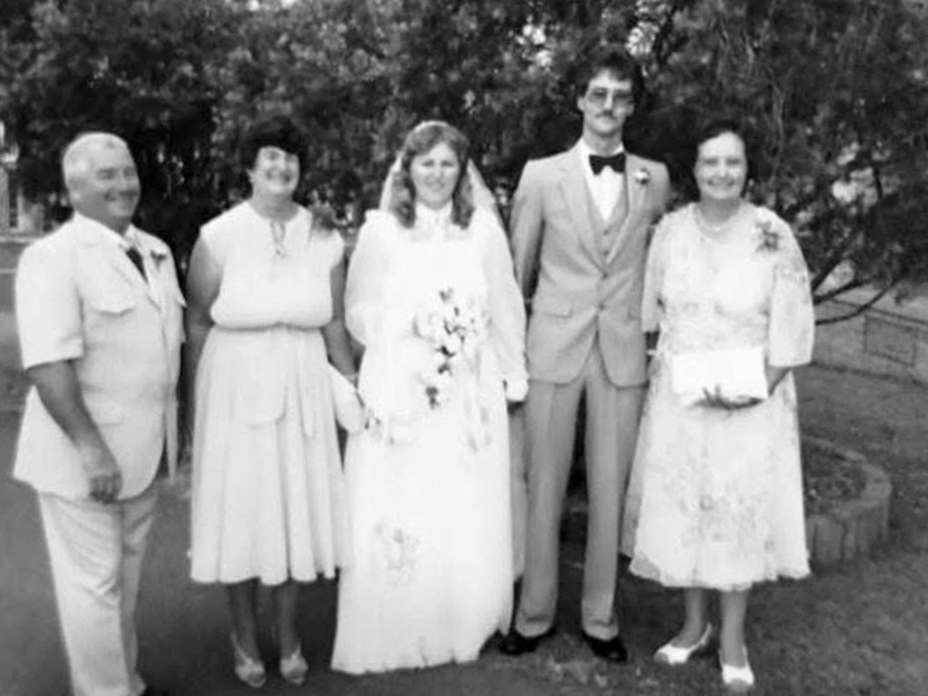 David and Robyn Sloane on the wedding day 40 years ago. Picture: Supplied