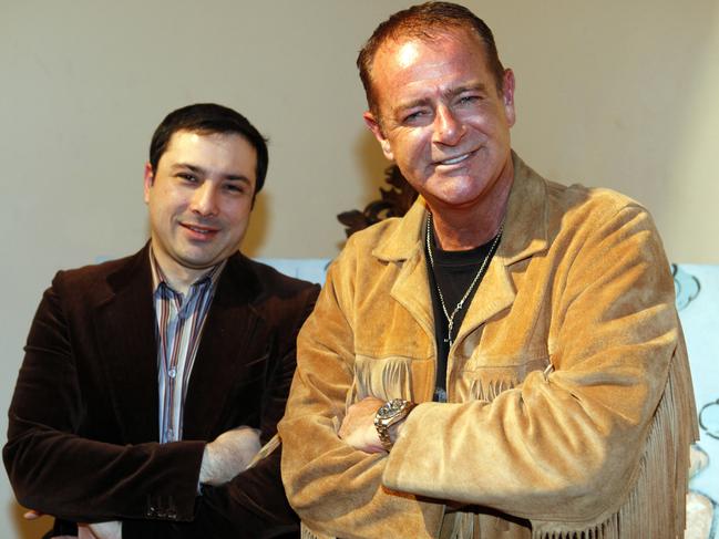 Adelaide film producer and director Michael Clarkin with Shorts Film Festival founder and Wold Creek producer David Lightfoot in 2011.