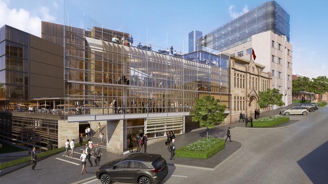 An artist's impression of the new Parliament Square development viewed from Murray St. Picture: SUPPLIED