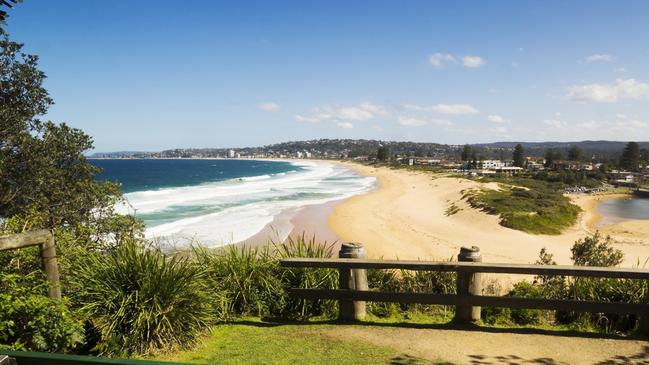 North Narrabeen Beach and lagoon where the graffiti was scrawled to keep outsiders away. Picture: Istock.