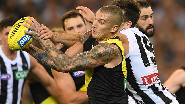 Dustin Martin and the Tigers face a big few weeks. Pic: AAP