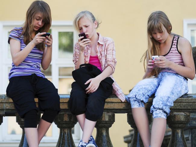 The state government says students should not be using phones at school. Picture: Supplied