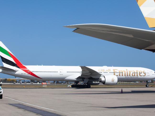 The teenage girl and her sister were sent on an Emirates flight from Sydney to Lebanon their parents. Picture: AAP/Jordan Shields