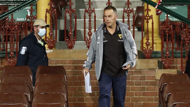 Hawks coach Alastair Clarkson at the SCG after the defeat to Sydney