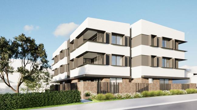 Concept art for a three-storey social and affordable housing development on Mary Street in East Toowoomba by the YWCA.