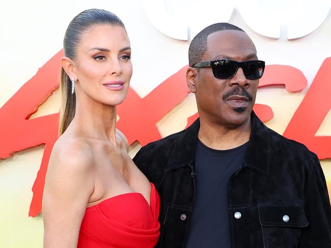 BEVERLY HILLS, CALIFORNIA - JUNE 20: (L-R) Paige Butcher and Eddie Murphy attend the Los Angeles Premiere Of Netflix's "Beverly Hills Cop: Axel F" at Wallis Annenberg Center for the Performing Arts on June 20, 2024 in Beverly Hills, California. (Photo by Leon Bennett/Getty Images)