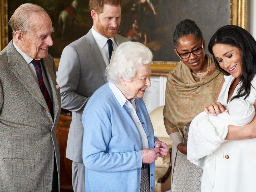 Harry and Meghan show off Archie Harrison Mountbatten-Windsor. Picture: Chris Allerton / Sussexroyal/AFP