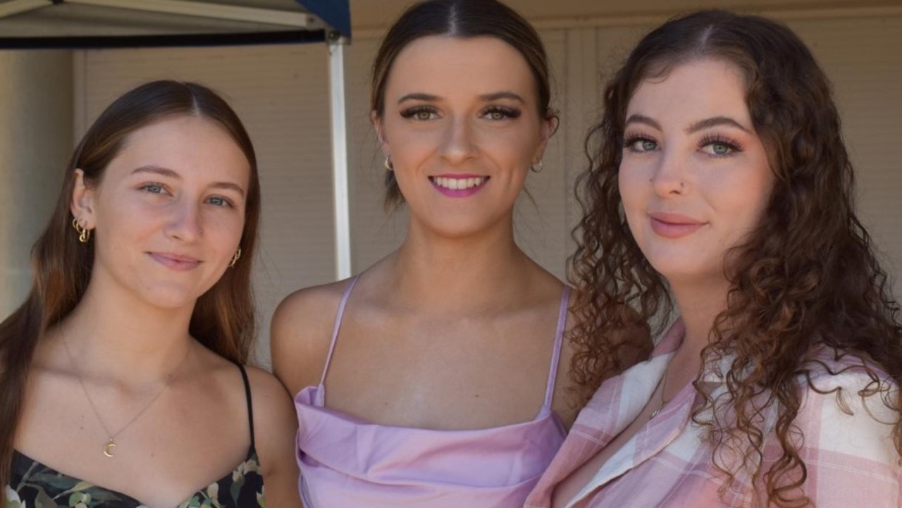 Evey Hanlon, Summer Rutledge and Logan Flack at the 2022 Gympie RSL Club Cup race day.