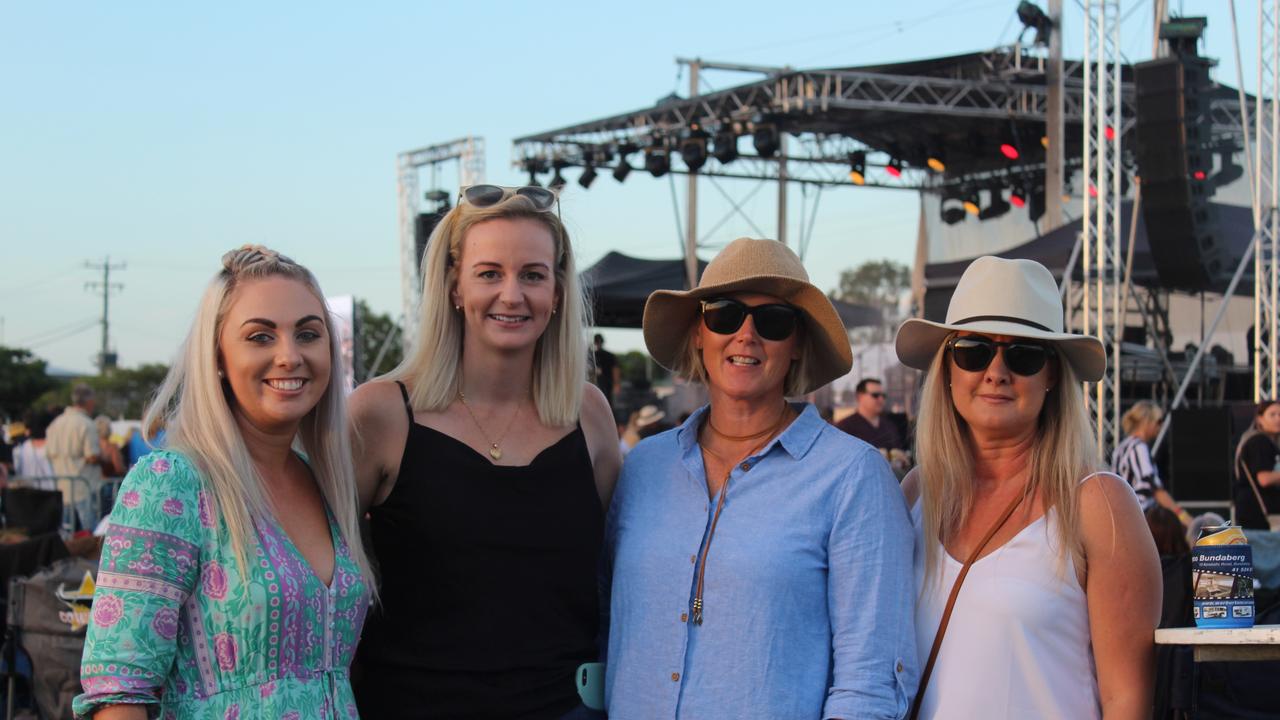 SOUNDS OF ROCK: Jessica Whitney, Wendy Warburton, Lara Watts and Ally Gahan enjoying the festival.