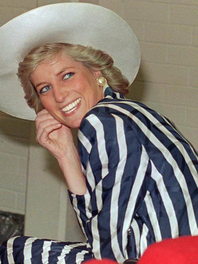 Question 20: Princess Diana during her visit to Footscray Park in 1988. Picture: Patrick Riviere/AFP