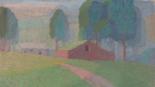 Roland Wakelin, Barn near Tuggerah, 1919.