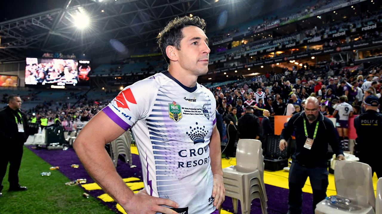 Billy Slater was booed by the crowd in his final game.