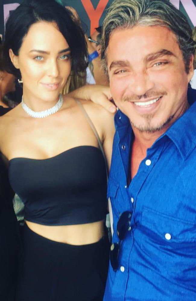 Sarah Budge with boyfriend John Ibrahim. Picture: Instagram