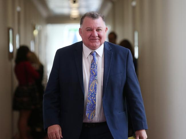 Craig Kelly at Parliament House in Canberra.