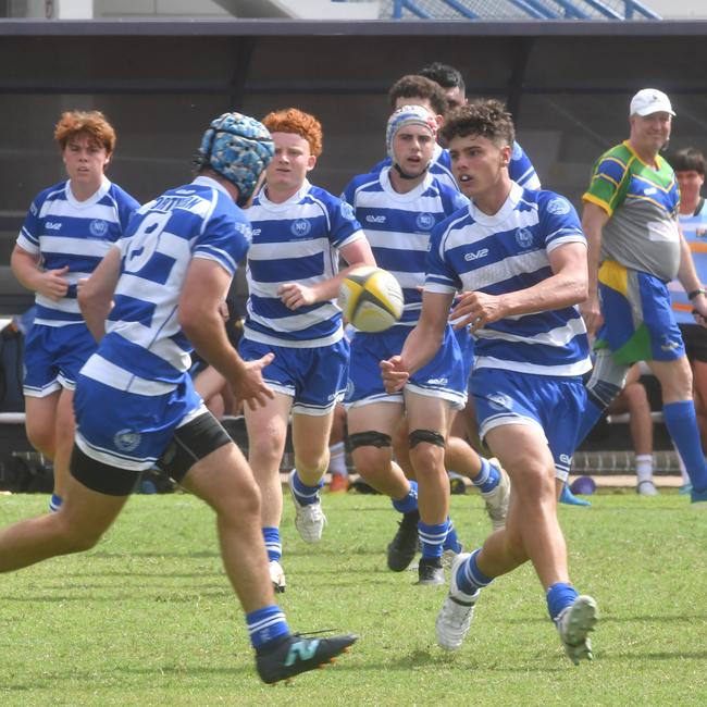 QLD Rugby Union State Championships (17-18 years boys) at the Townsville Sports Precinct. Friday May 23. Northern against Peninsular. Picture: Evan Morgan