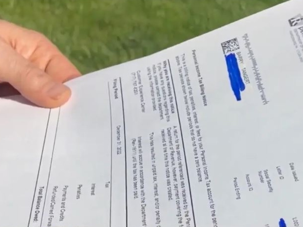 The Lanchester County resident said the mystifying letter was one of two items that arrived in the mail last weekend. Picture: WGAL