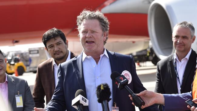 Avalon executive chairman David Fox said that Air Asia would not be welcomed back after they pulled out of a 10 year deal. Picture: Alan Barber