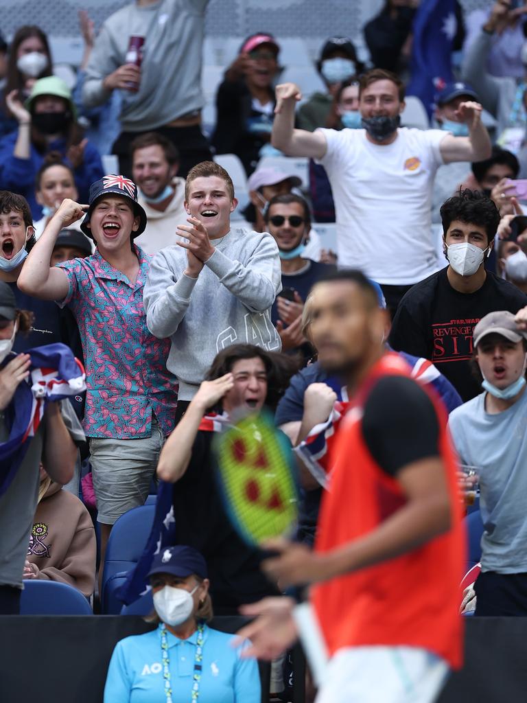 Can you work out who the crowd was supporting? Photo by Cameron Spencer/Getty Images