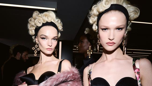 Statement making Dolce&Gabbana's spring/summer show signalled a return of focus to the brand's multibillion-dollar beauty business. Picture: Luca Stefanon