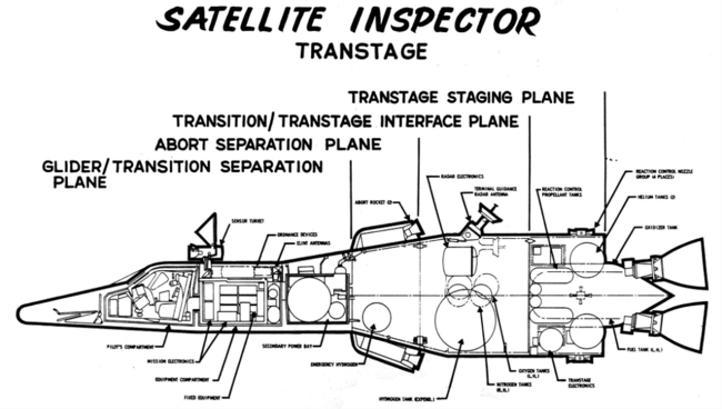 An early Boeing blueprint of the x-20 Dyna Soar