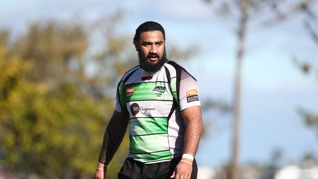 Action pictures from Gold Coast Eagles v PBC Alleygators Rugby Union Trial Match. Andrew Vatuvei. Photograph : Jason O'Brien