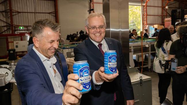 Prime Minister Scott Morrison was able to answer of Australia's cash rate and unemployment figure less than an hour later. Picture: Jason Edwards