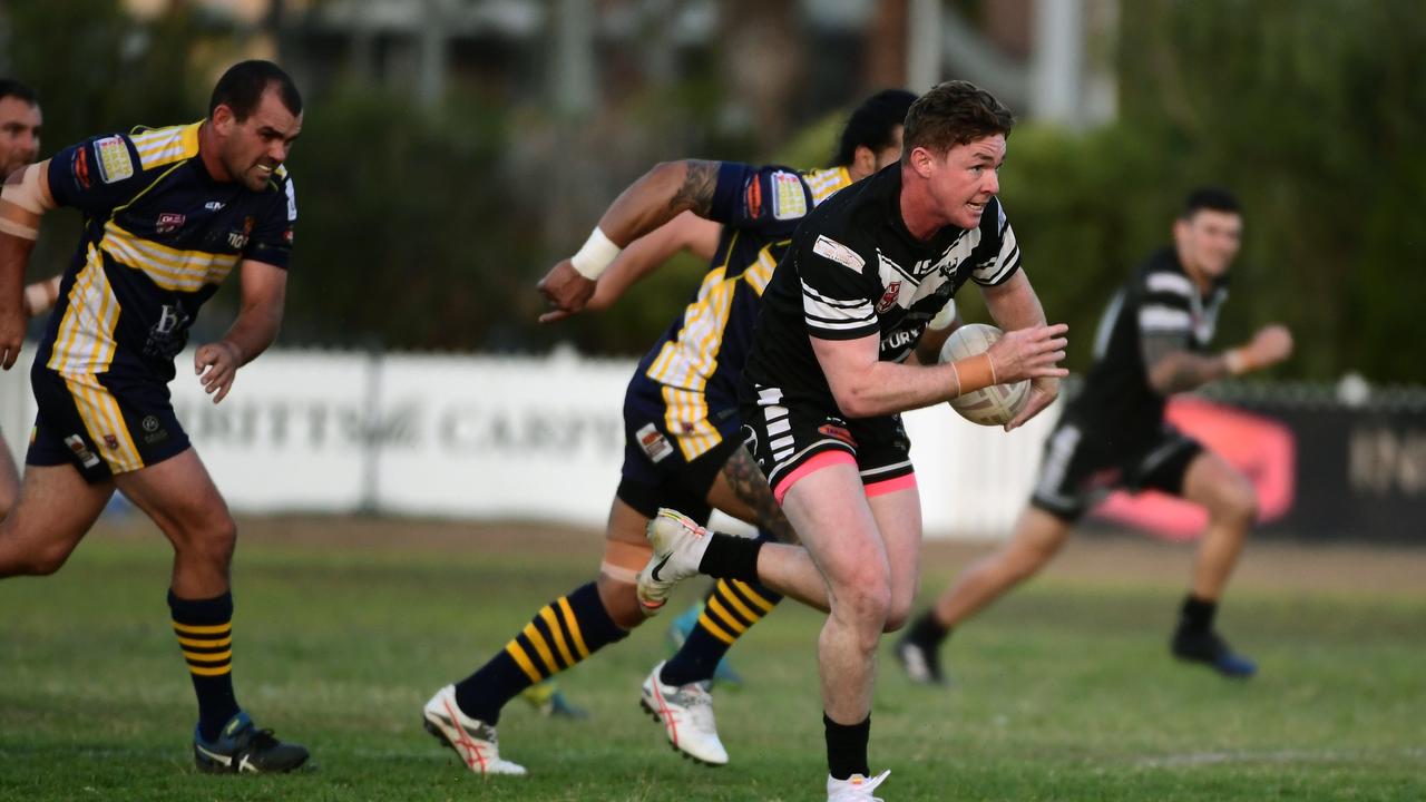 Easts Matthew Craven sprints for the try line after escaping a Waves Tigers tackle. He will be looking to play when the season begins later this year.