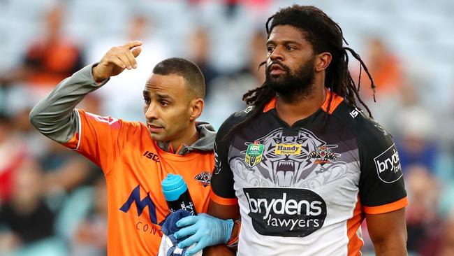 An 18th man could be introduced for cases of foul-play-induced concussions. Picture: Gregg Porteous