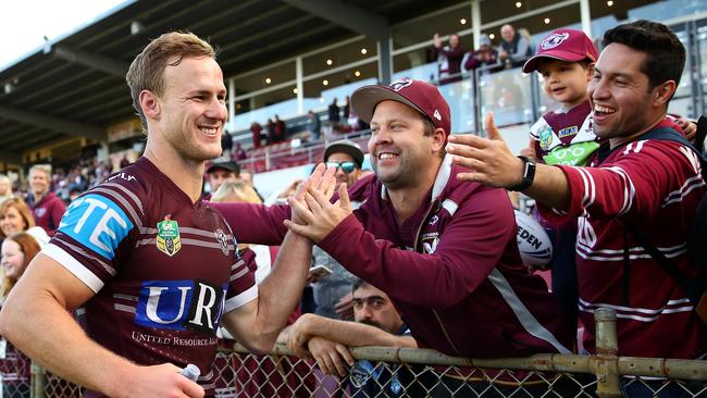 Sea Eagles fans congratulate Daly Cherry-Evans. Picture: Getty Images